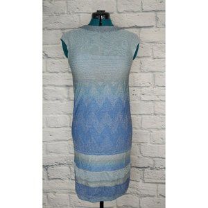 Missoni Blue Silver Metallic Sleeveless dress